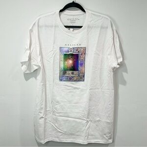 NWT Galileo Printed White Curiosity Tee